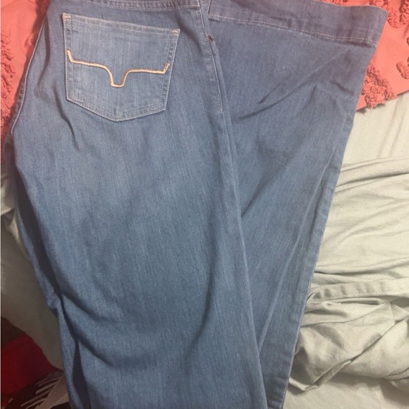 Kimes Ranch Women's Flare Jeans in Blue - Picture 1 of 3